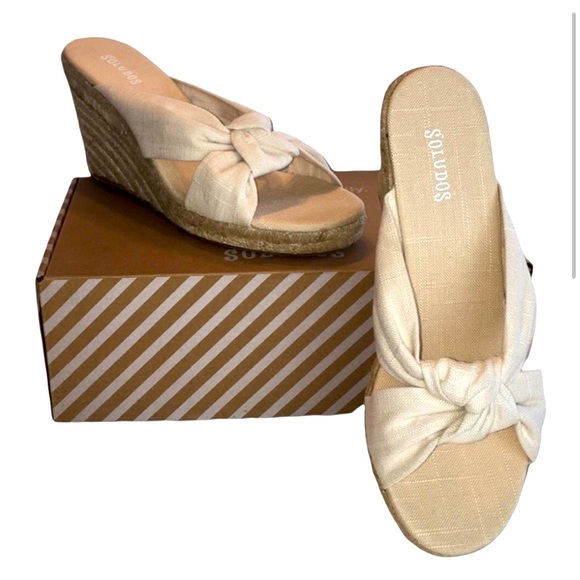 Soludos Knotted Wedge Shoe Size 11 NWT - Picture 1 of 12